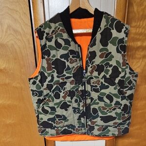 Walls Vintage Camouflage Vest with Orange Interior
